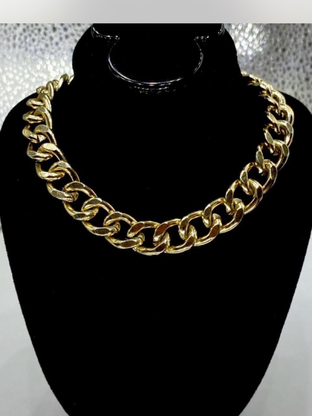 Gold Link Chunkeeeey Cuban 10mm Chain Necklace  *^*